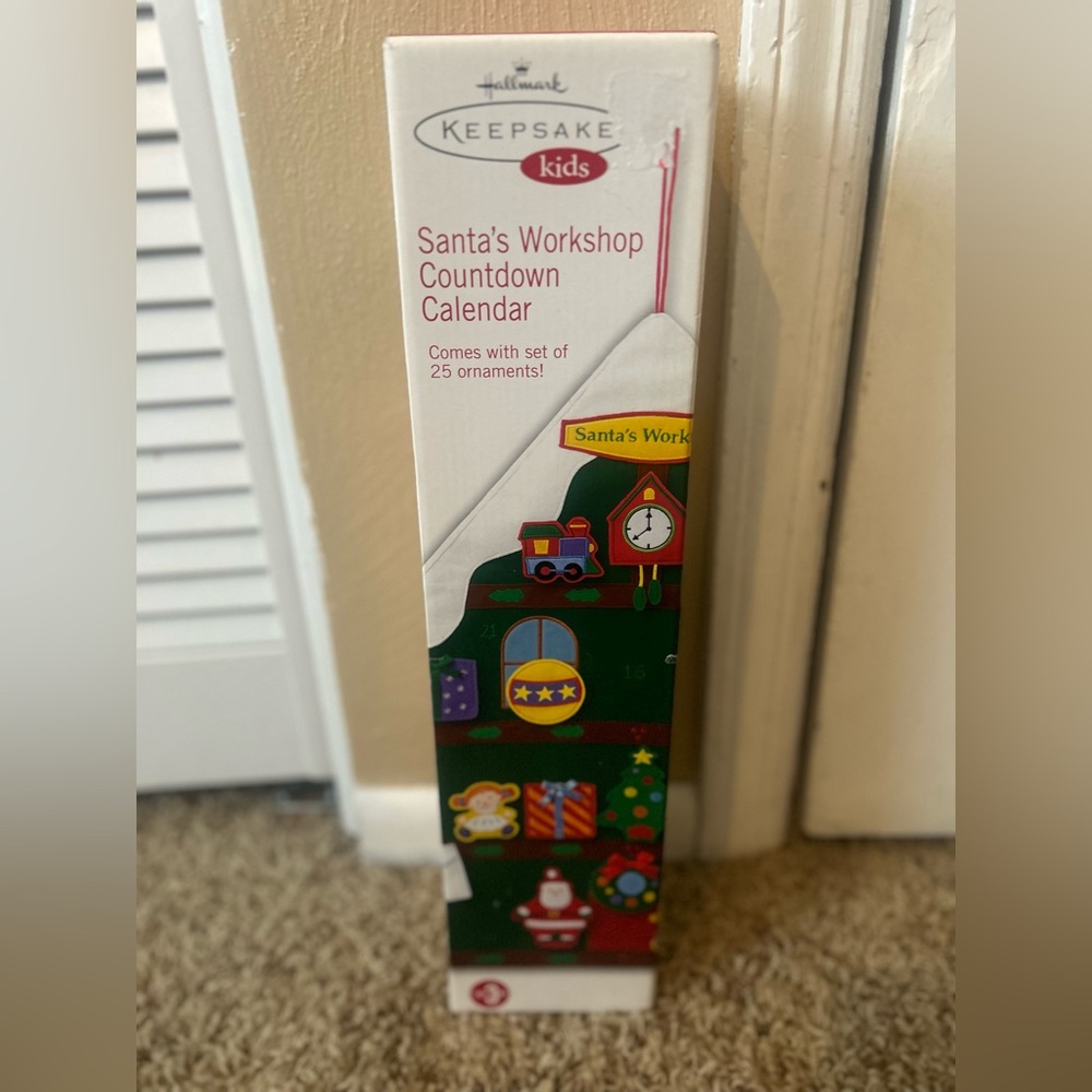 Hallmark Santa’s workshop Countdown calendar 2006.  Never opened.